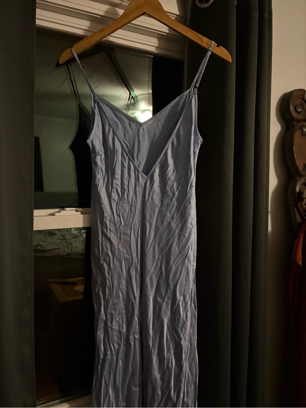 Skin Light Blue Slip Midi Dress